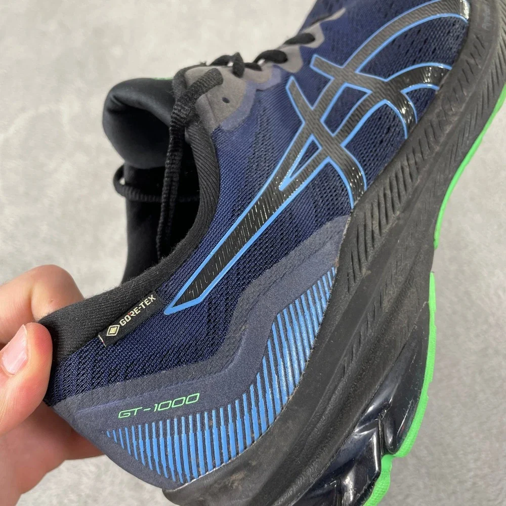 Asics GT1000 Running Shoes Mens 13 Extra Wide Blue Gore-Tex Waterproof FlyteFoam